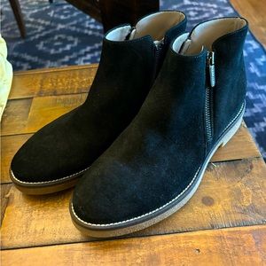 Italeau Waterproof Foliana Black Suede boots, size 38.5